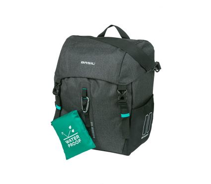 Bagažinės krepšys Basil Discovery 365D single pannier bag L, 20L, black melee