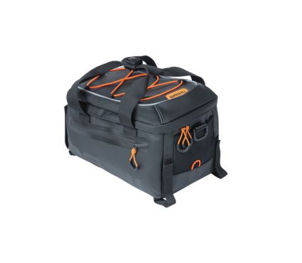 Bagažinės krepšys Basil Miles Tarpaulin trunkbag, 7L, black orange