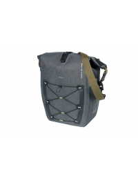 Bagažinės krepšys Basil Navigator Storm L, single pannier bag, 25-31L, black