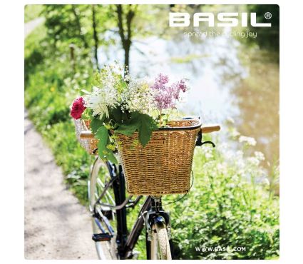 Krepšelis Basil Bremen Rattan Look KF front basket, seagrass
