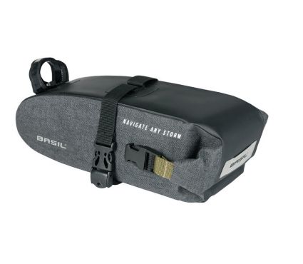 Sėdynės krepšys Basil Navigator Storm, saddle bag M, 1.5L, black