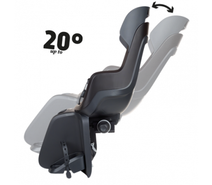 Vaiko dviračio sėdynė Bobike GO Maxi Carrier Reclining System Urban Black