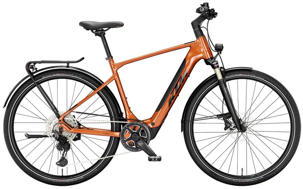 Elektrinis dviratis KTM MACINA SPORT SX 10  H burnt orange (black)
