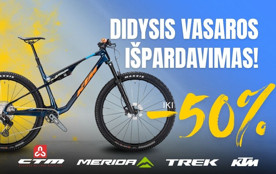 Didysis vasaros dviračių išpardavimas!
